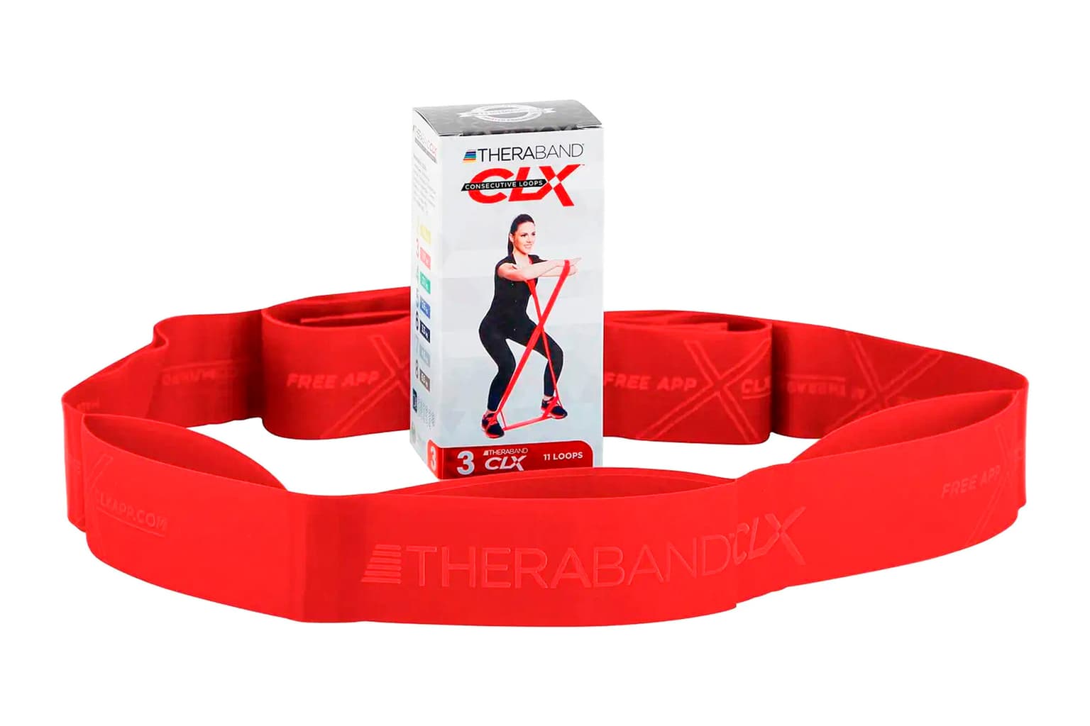 TheraBand TheraBand Theraband  CLX 3 Bande fitness rouge 2