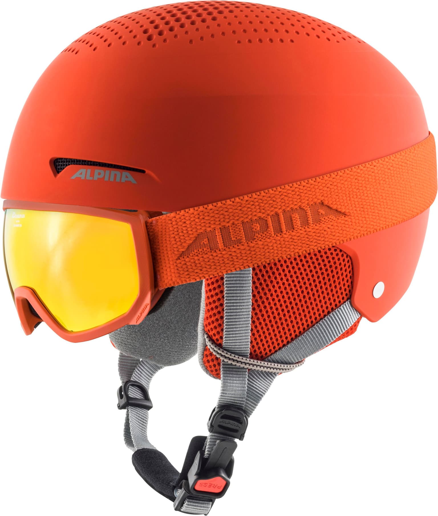 Alpina Alpina ZUPO SET (+Scarabeo Jr.) Skihelm arancio 1