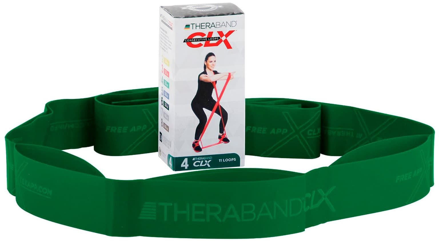 TheraBand TheraBand Theraband  CLX 4 Fitnessband verde 1
