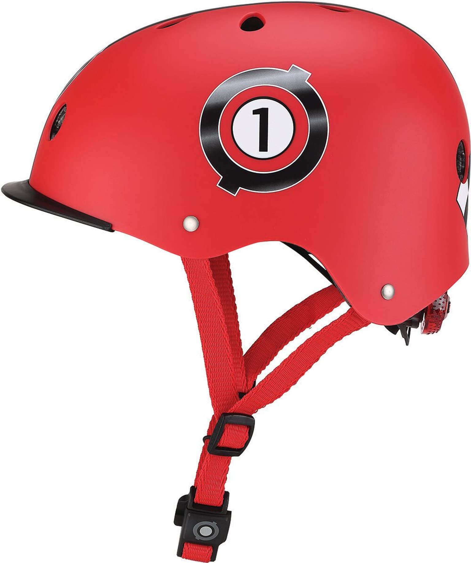 Globber Elite Lights Skatehelm rot 1