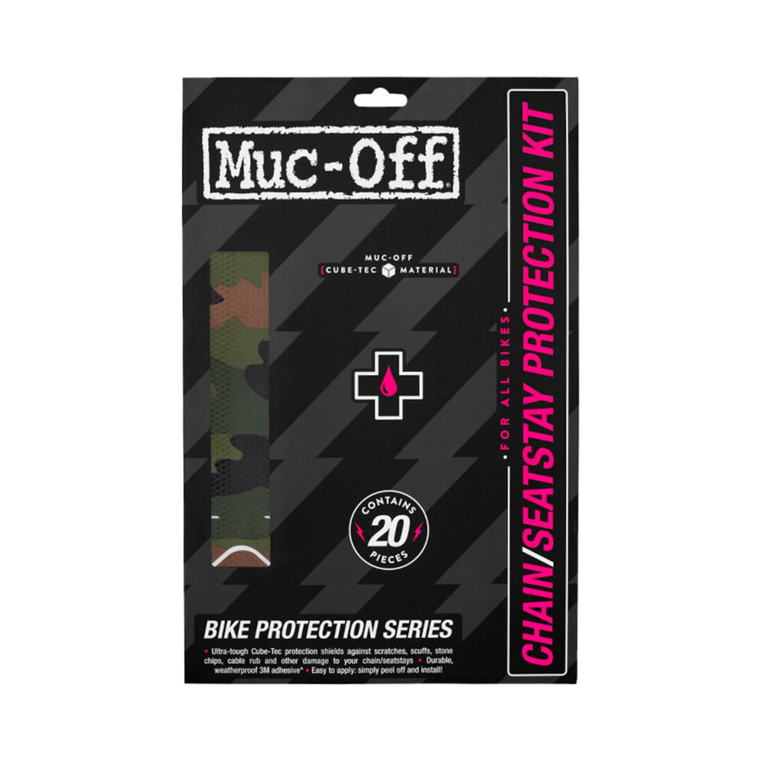 MucOff MucOff Chainstay Protection Kit Film de protection vert-mousse 2