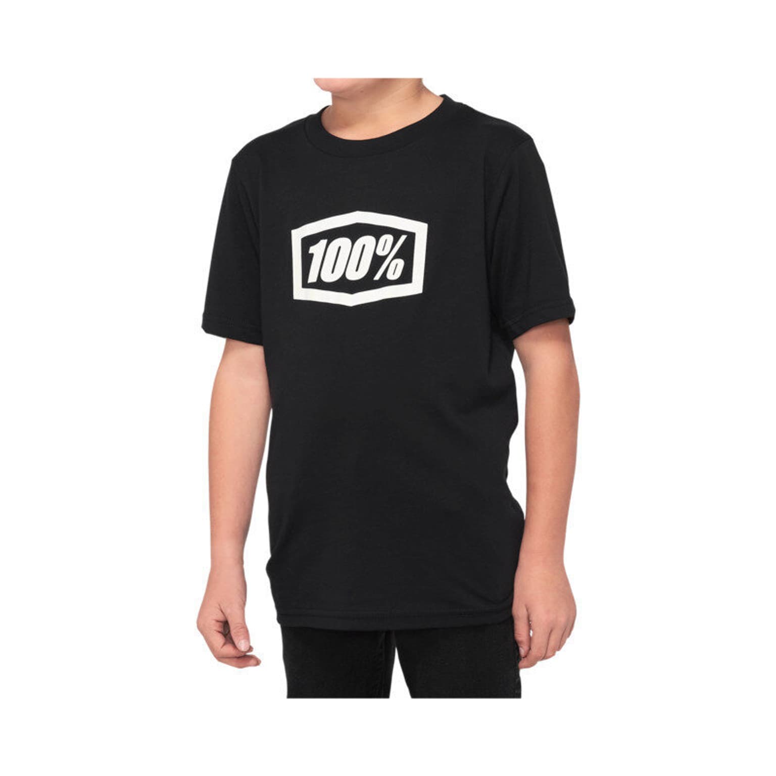 100% 100% Icon Youth T-Shirt schwarz 1
