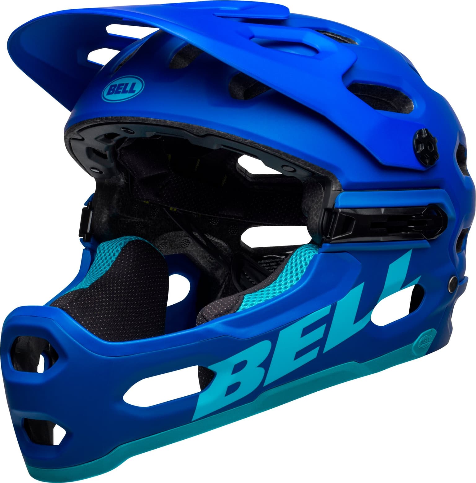 Bell Super 3R MIPS Velohelm blau 1