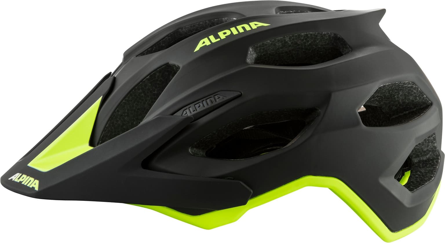 Alpina Alpina CARAPAX 2.0 black-neon-yellow matt Casco da bicicletta carbone 3