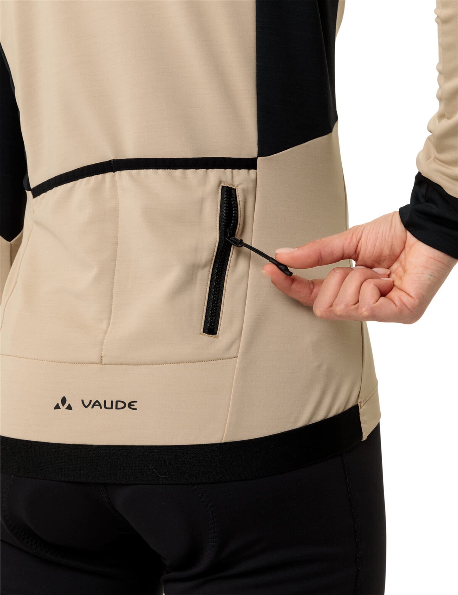 Vaude Kuro Halfzip LS Tricot Bikeshirt sand 4