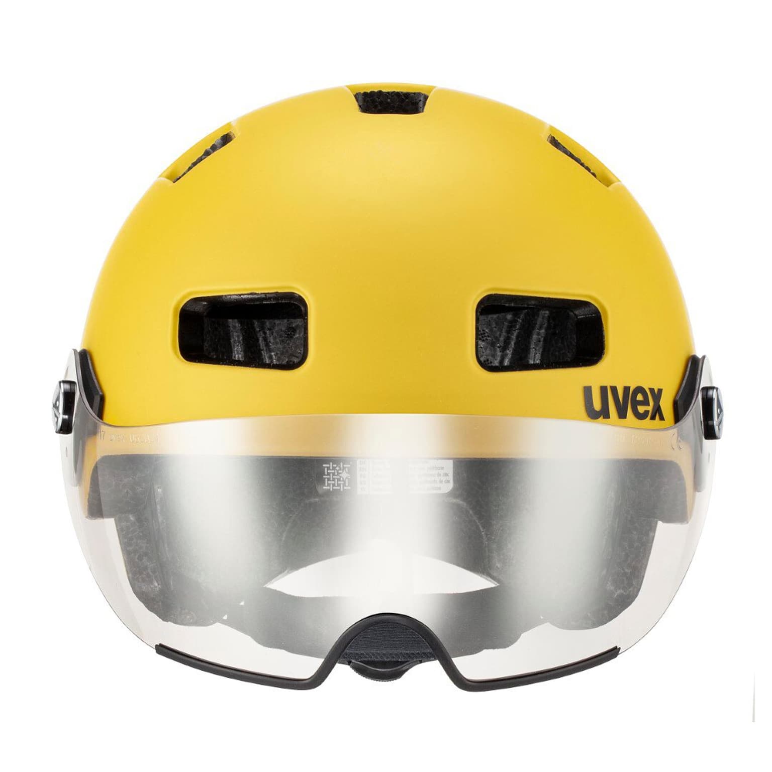 Uvex Rush visor Casque de vélo jaune foncé 5