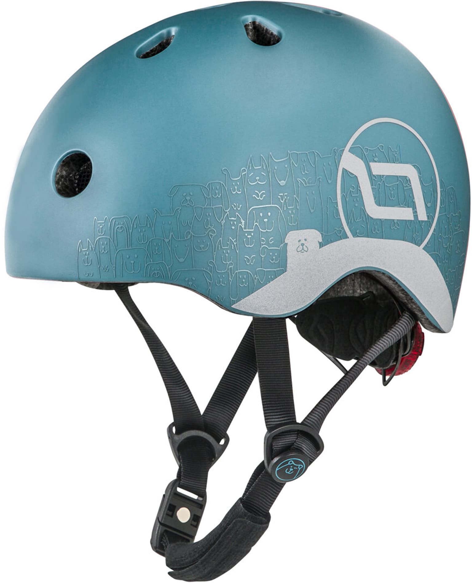 Scoot and Ride Scoot and Ride Reflective Steel Skatehelm blau 1