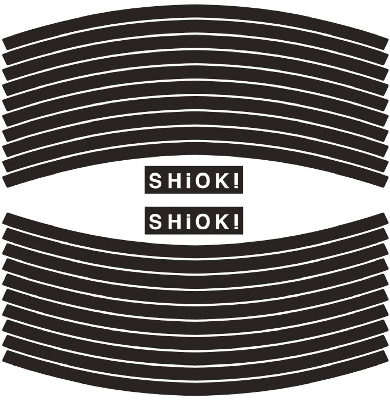 Foglio con set di adesivi riflettenti SHIOK! Foglio con set di adesivi 1