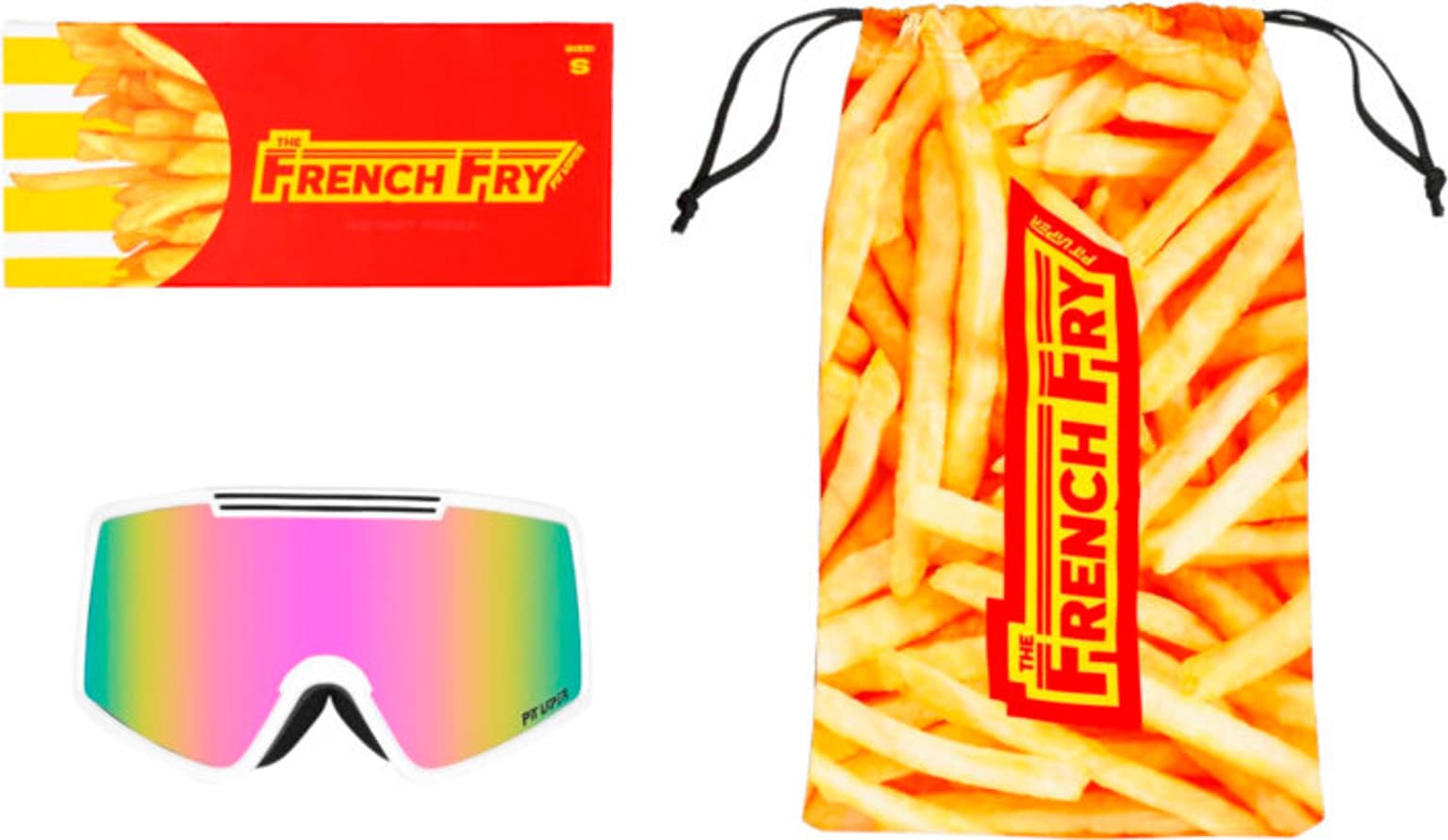 Pit Viper Pit Viper The French Fry Goggle Large The Miami Nights Skibrille 3