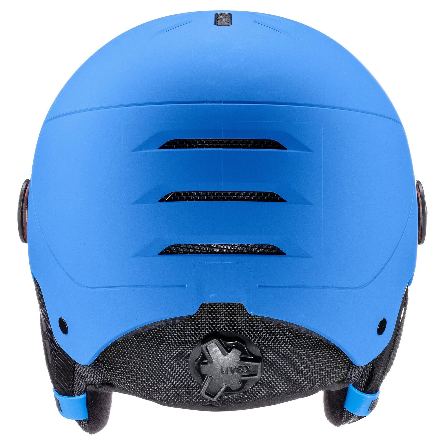 Uvex rocket jr. visor Skihelm blau 4