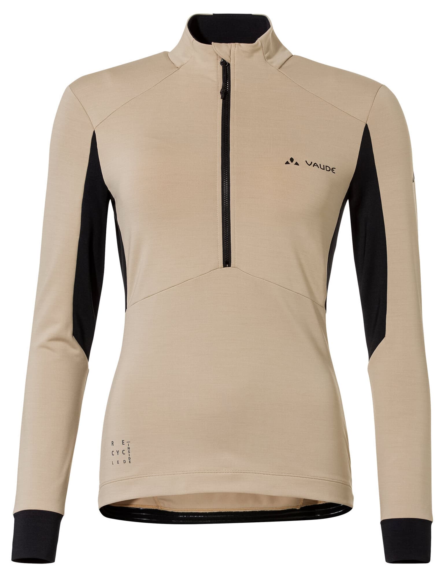 Vaude Kuro Halfzip LS Tricot Chemise de vélo sable 1