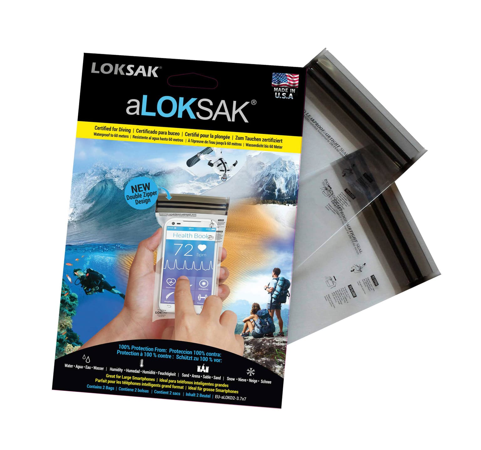 Loksak Loksak Sac étanche Set à 2 St. Couvercle de protection 1