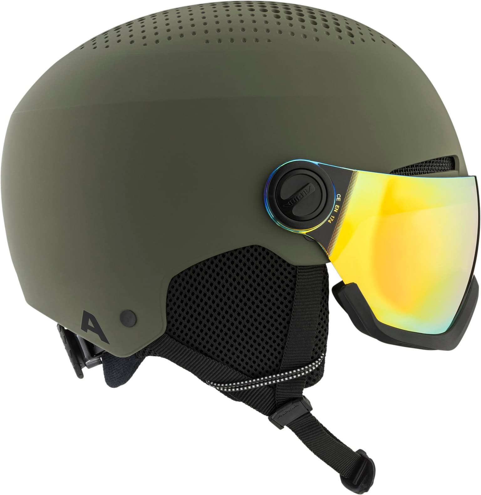 Alpina ARBER VISOR Q-LITE Casque de ski kaki 3