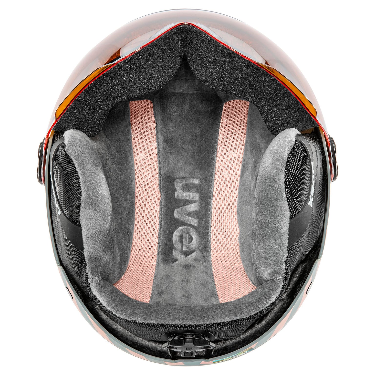 Uvex rocket jr. visor Skihelm Hellgrau 5