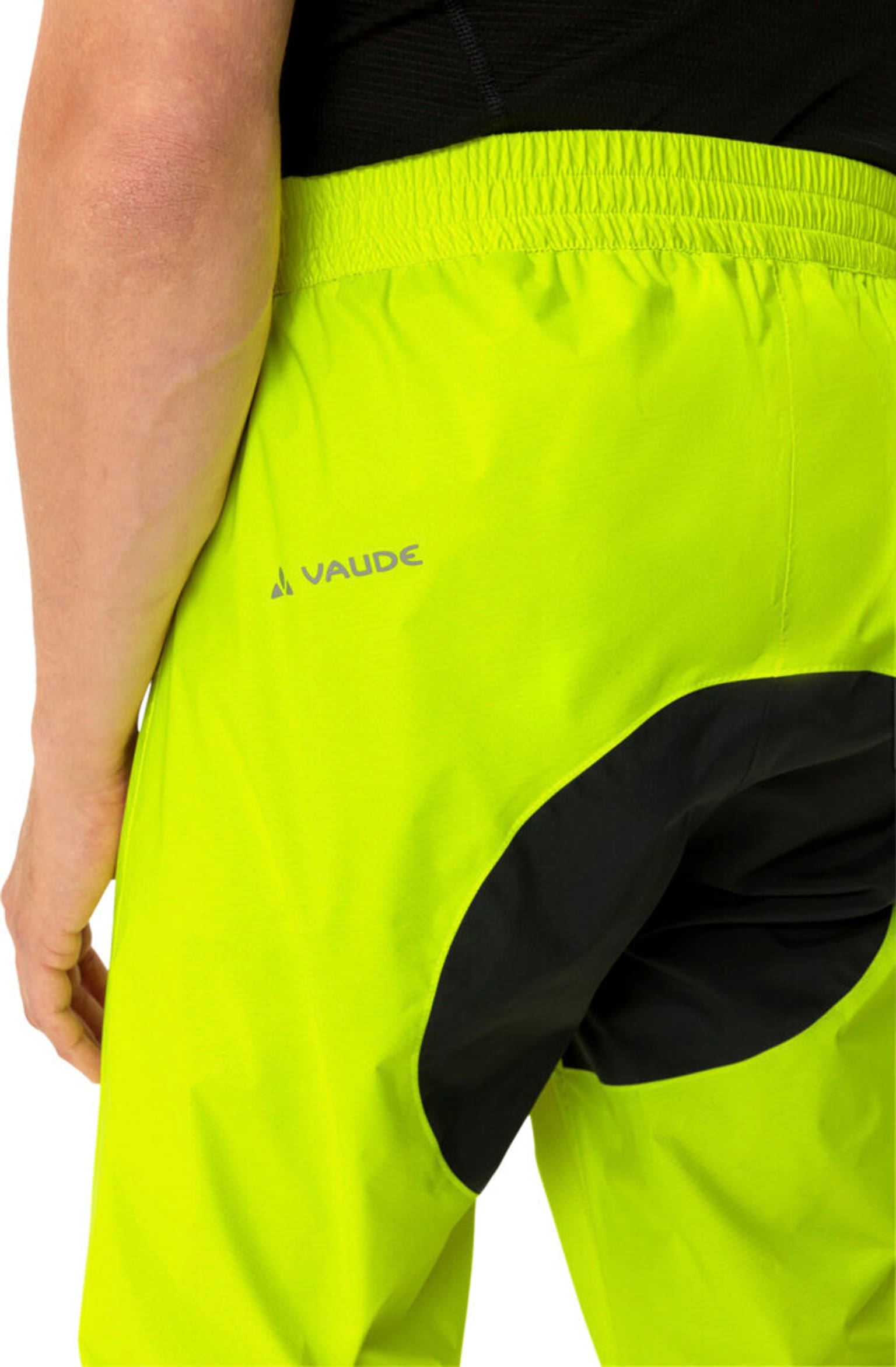 Vaude Drop Pants II Pantalon de pluie jaune néon 5