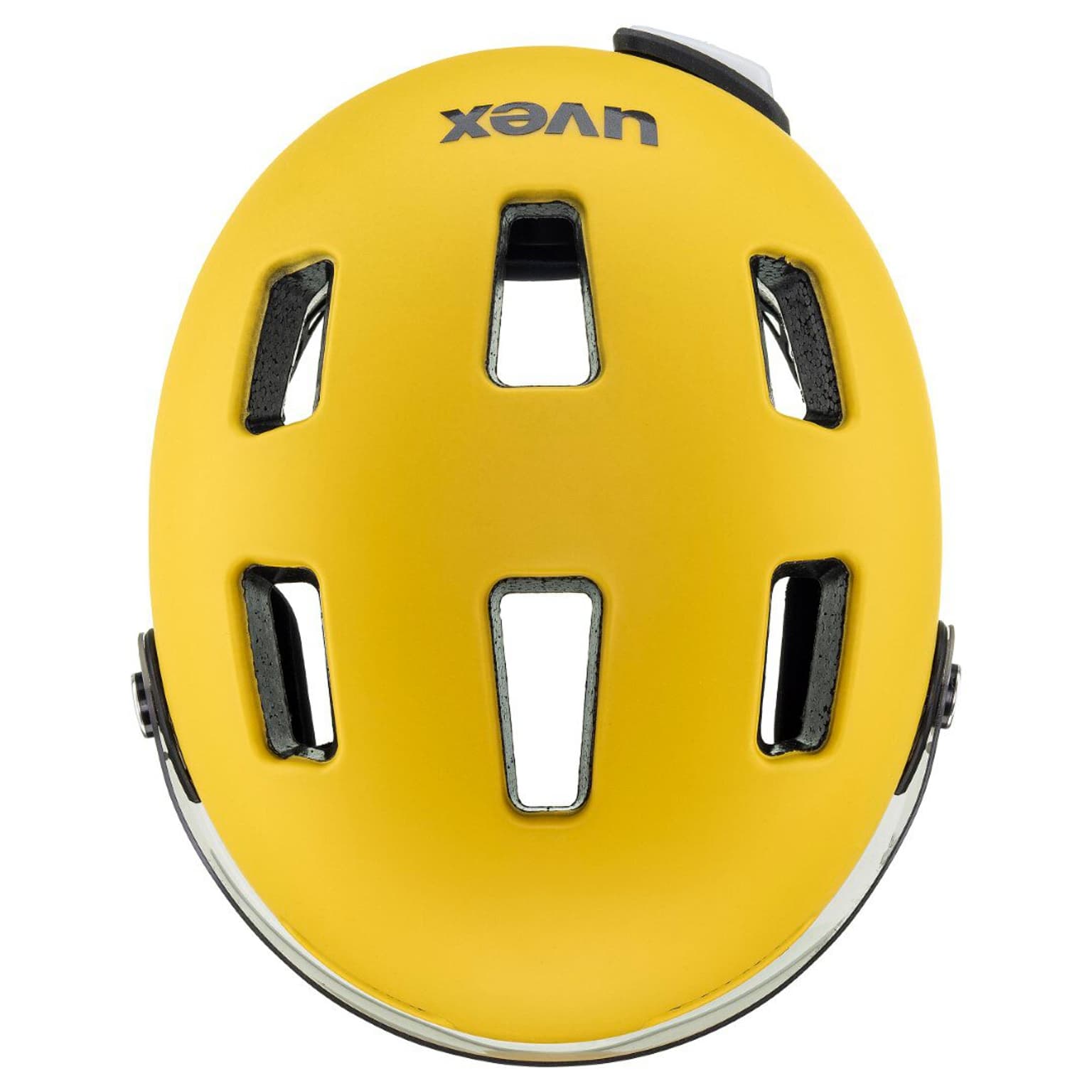 Uvex Rush visor Casque de vélo jaune foncé 3