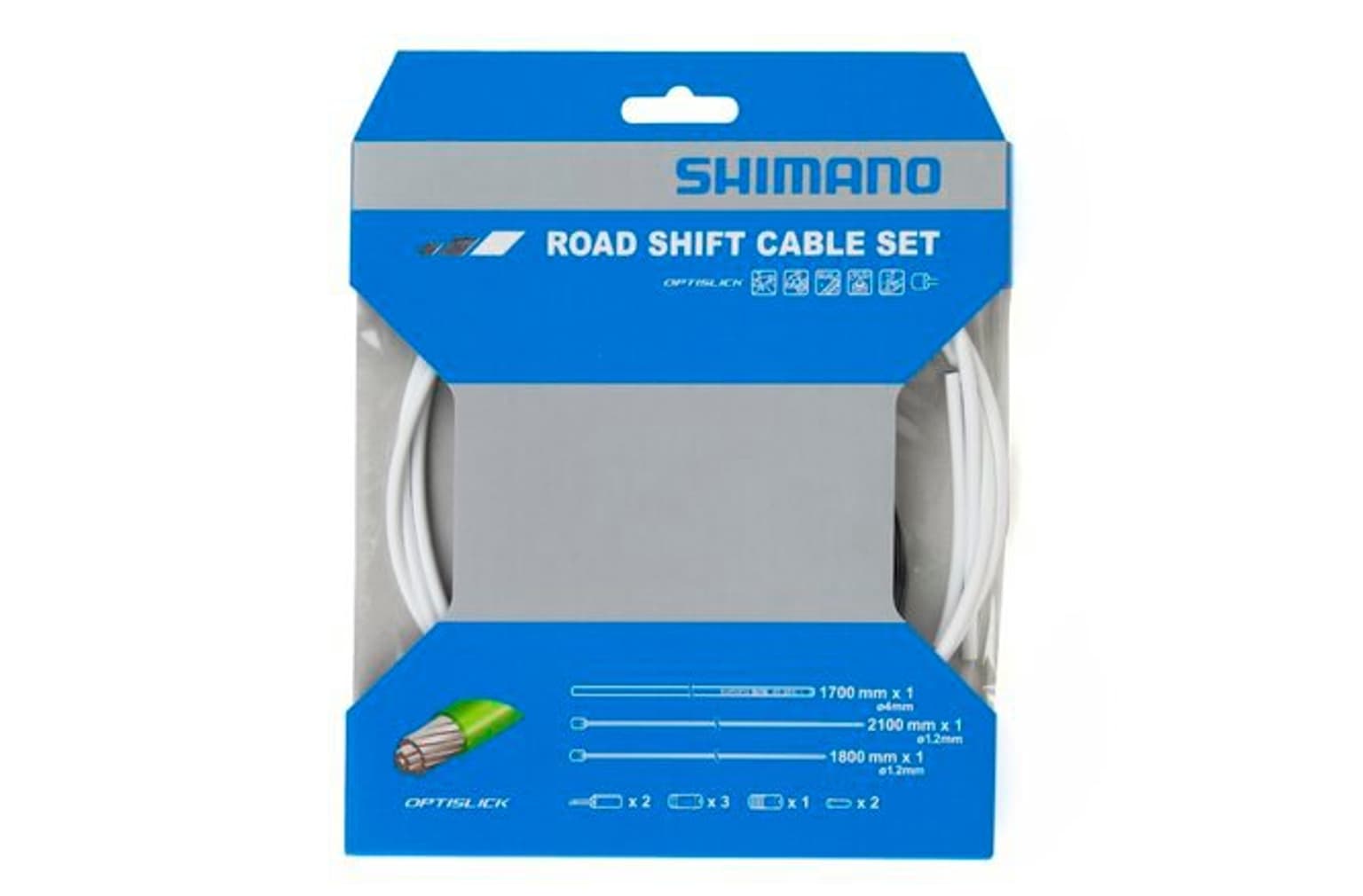 Shimano Shimano Jeu de câbles de changement de vitesse Road Optislik Câbles de dérailleur 1