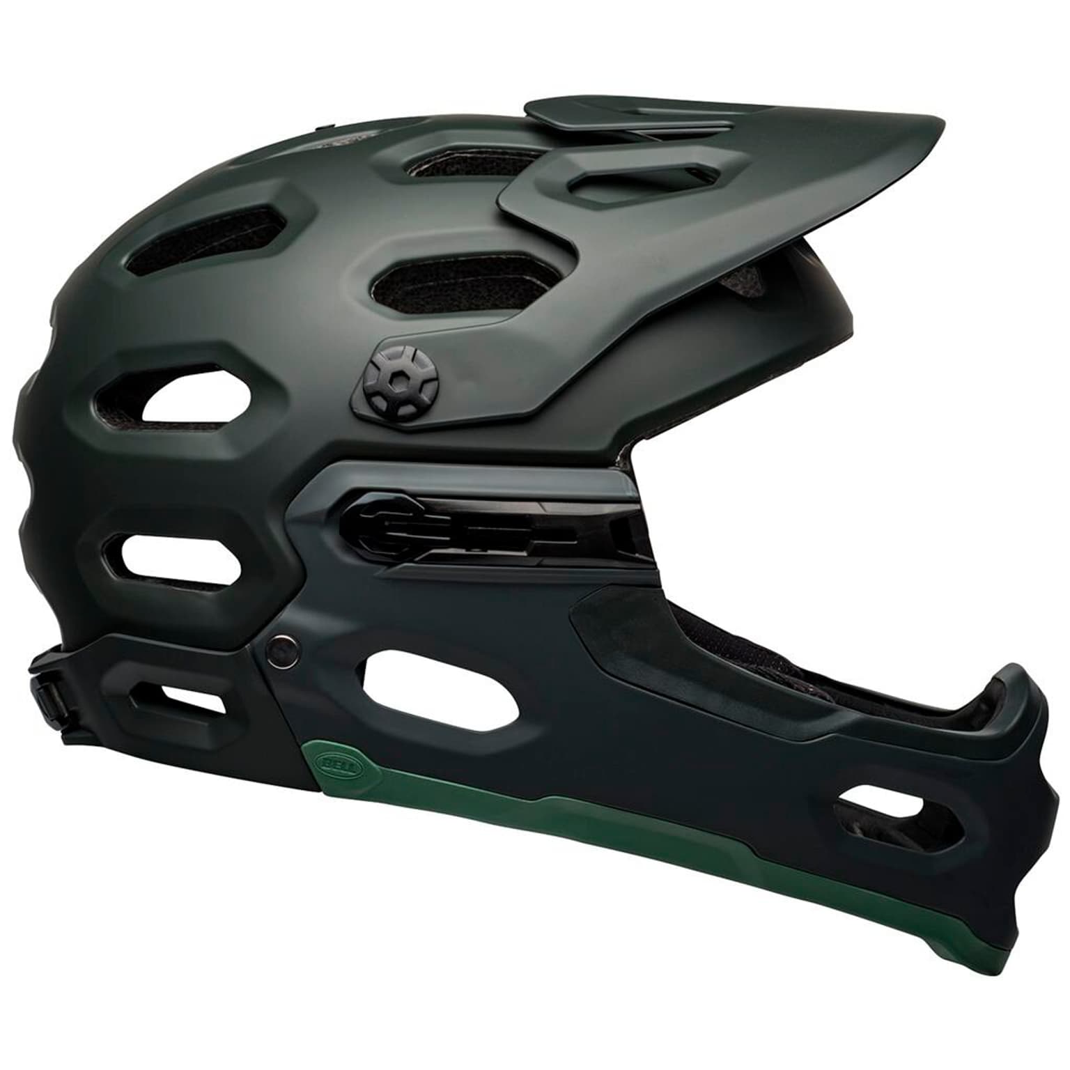 Bell Super 3R MIPS Velohelm Dunkelgrün 3