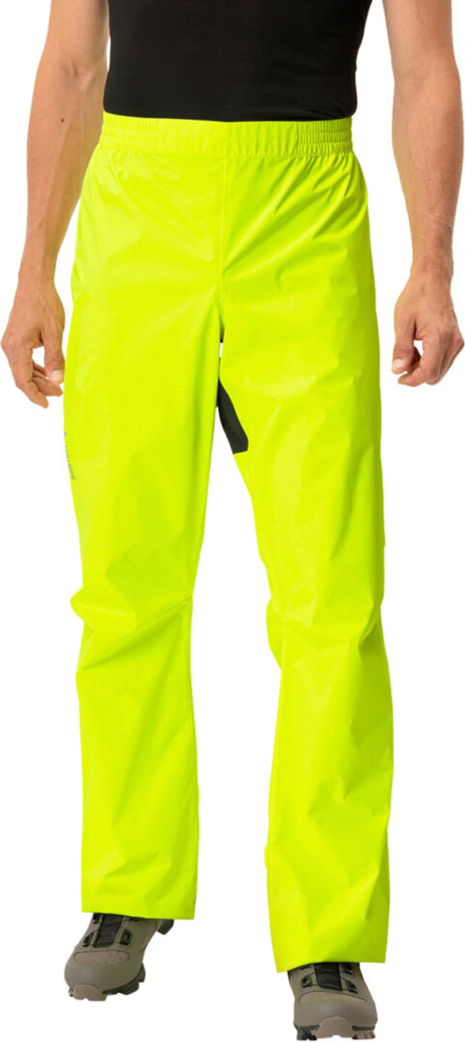 Vaude Drop Pants II Pantalon de pluie jaune néon 3