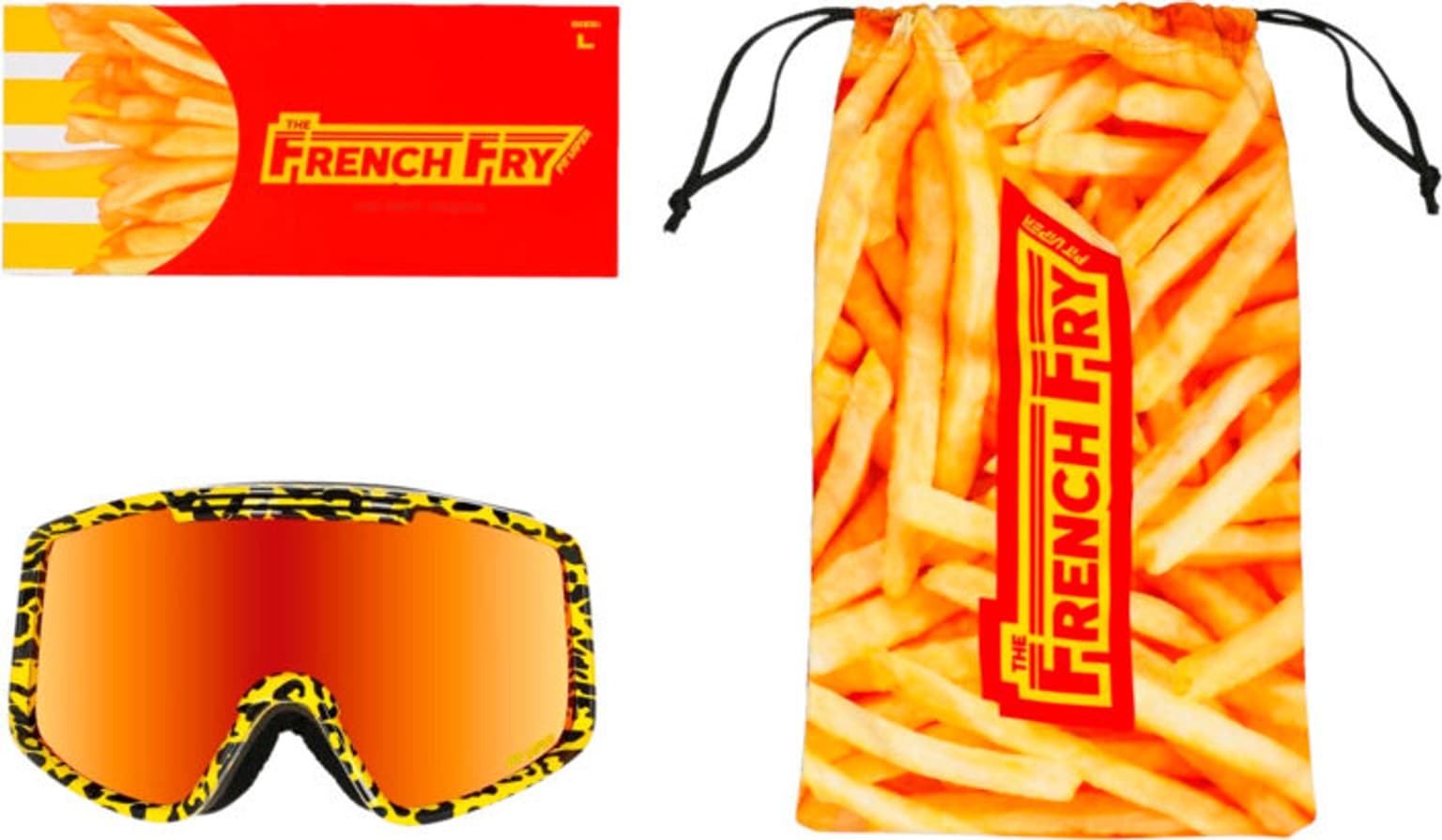 Pit Viper Pit Viper The French Fry Goggle Large The Carnivore Skibrille 3