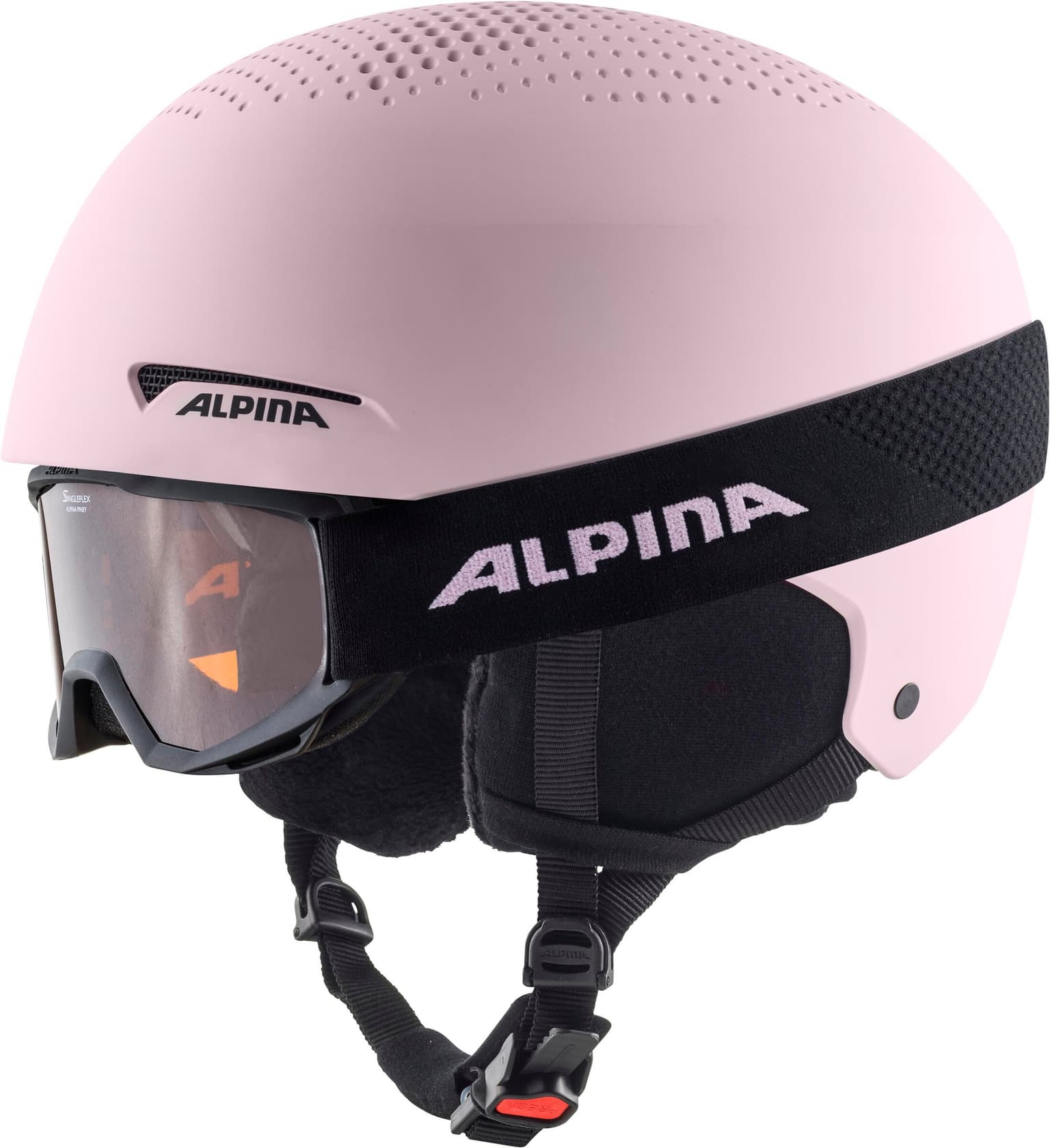 Alpina Alpina ZUPO SET (+Piney) Casque de ski rose-ce 1