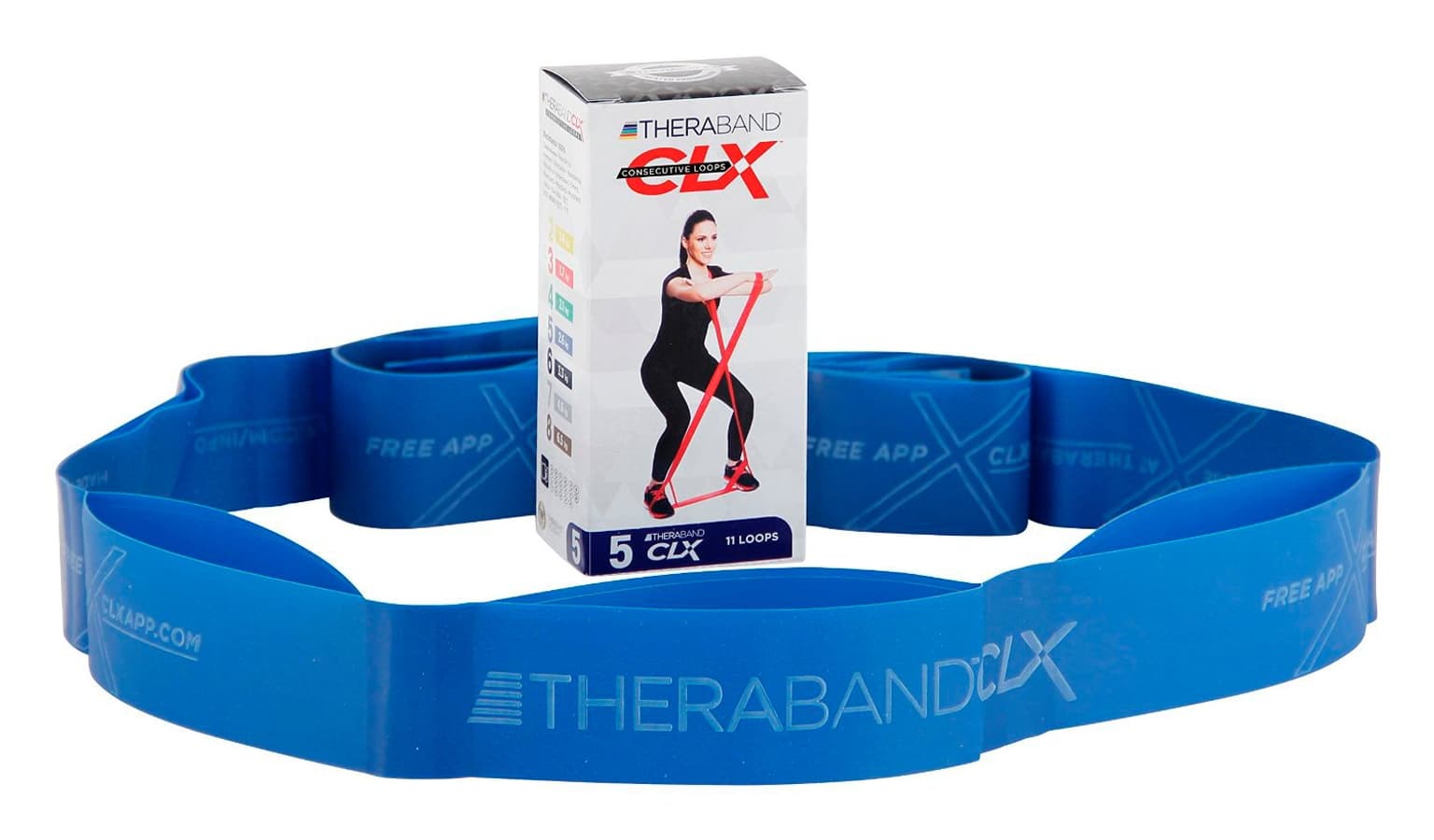 TheraBand TheraBand Theraband  CLX 5 Bande fitness bleu 1