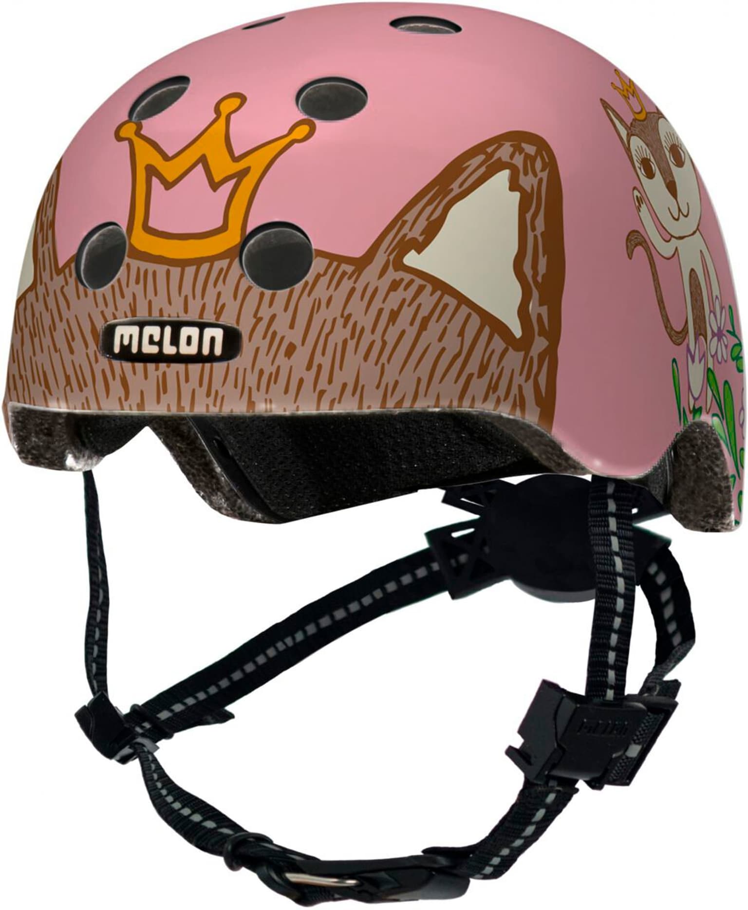 Melon Toddler Miez Velohelm rosa 1