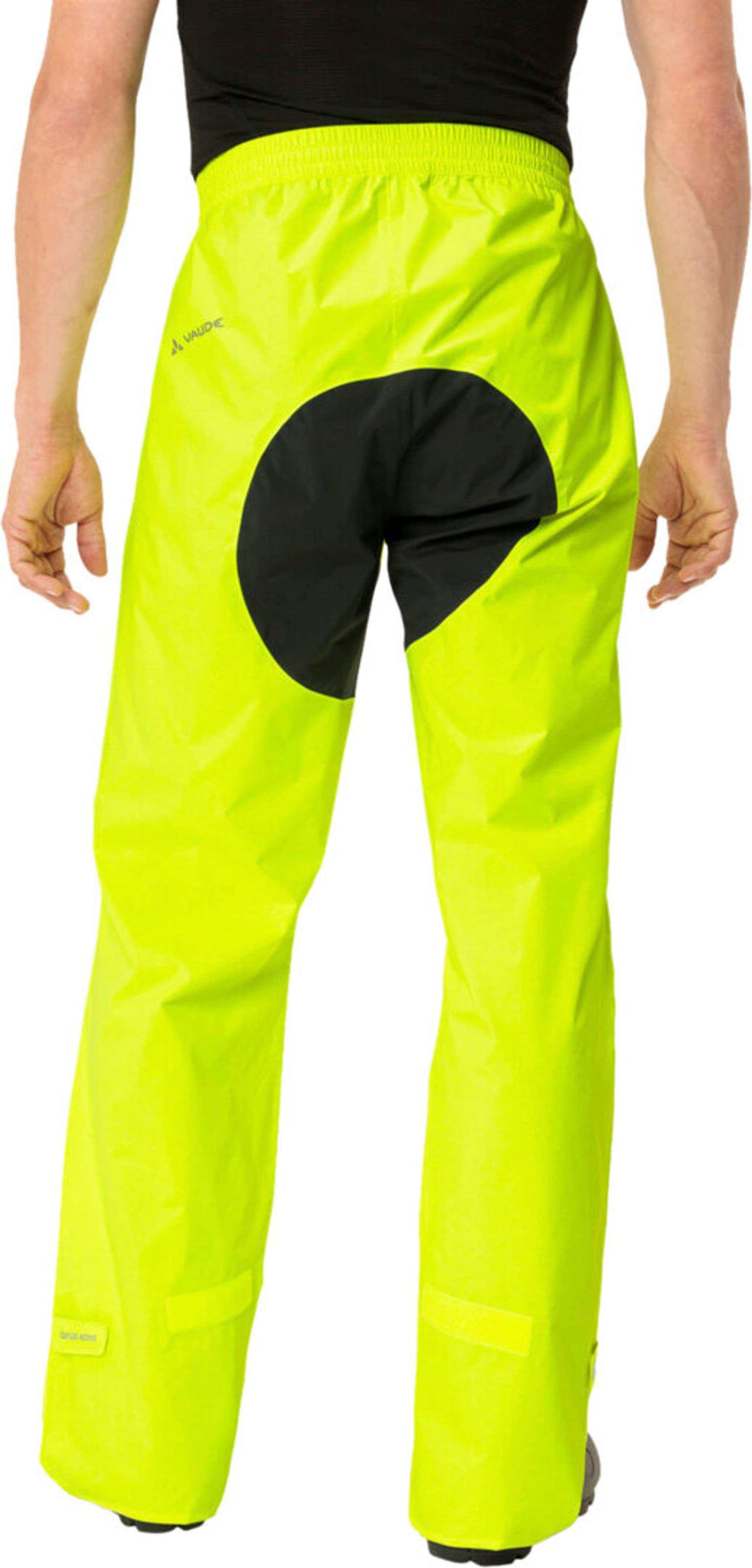 Vaude Drop Pants II Pantalon de pluie jaune néon 4