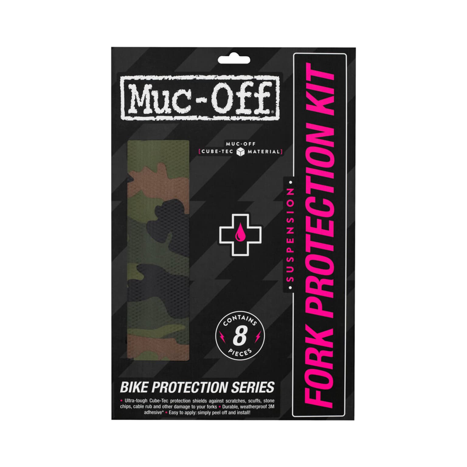 MucOff MucOff Fork Protection Kit Film de protection vert-mousse 2