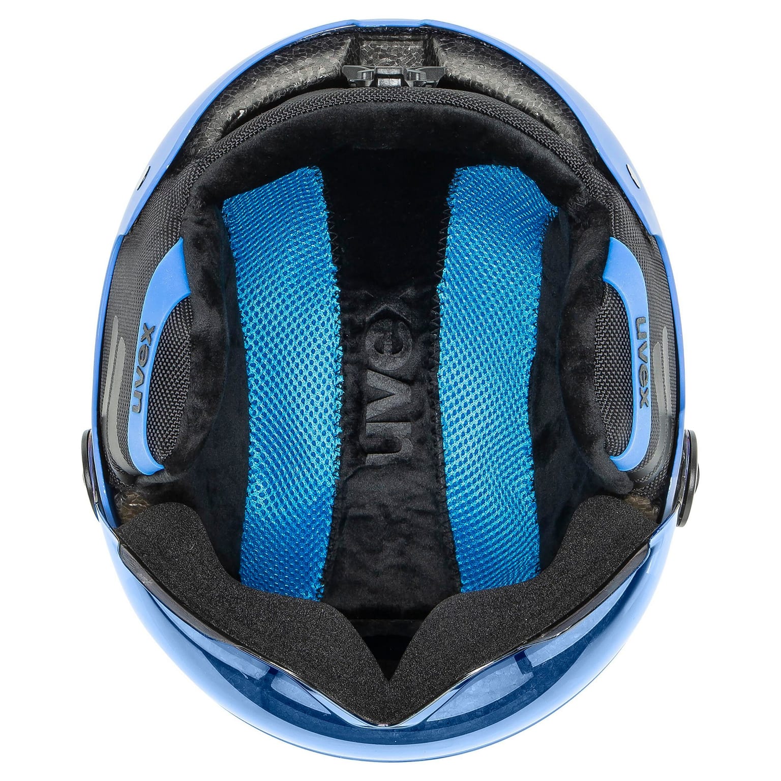 Uvex rocket jr. visor Skihelm blau 6