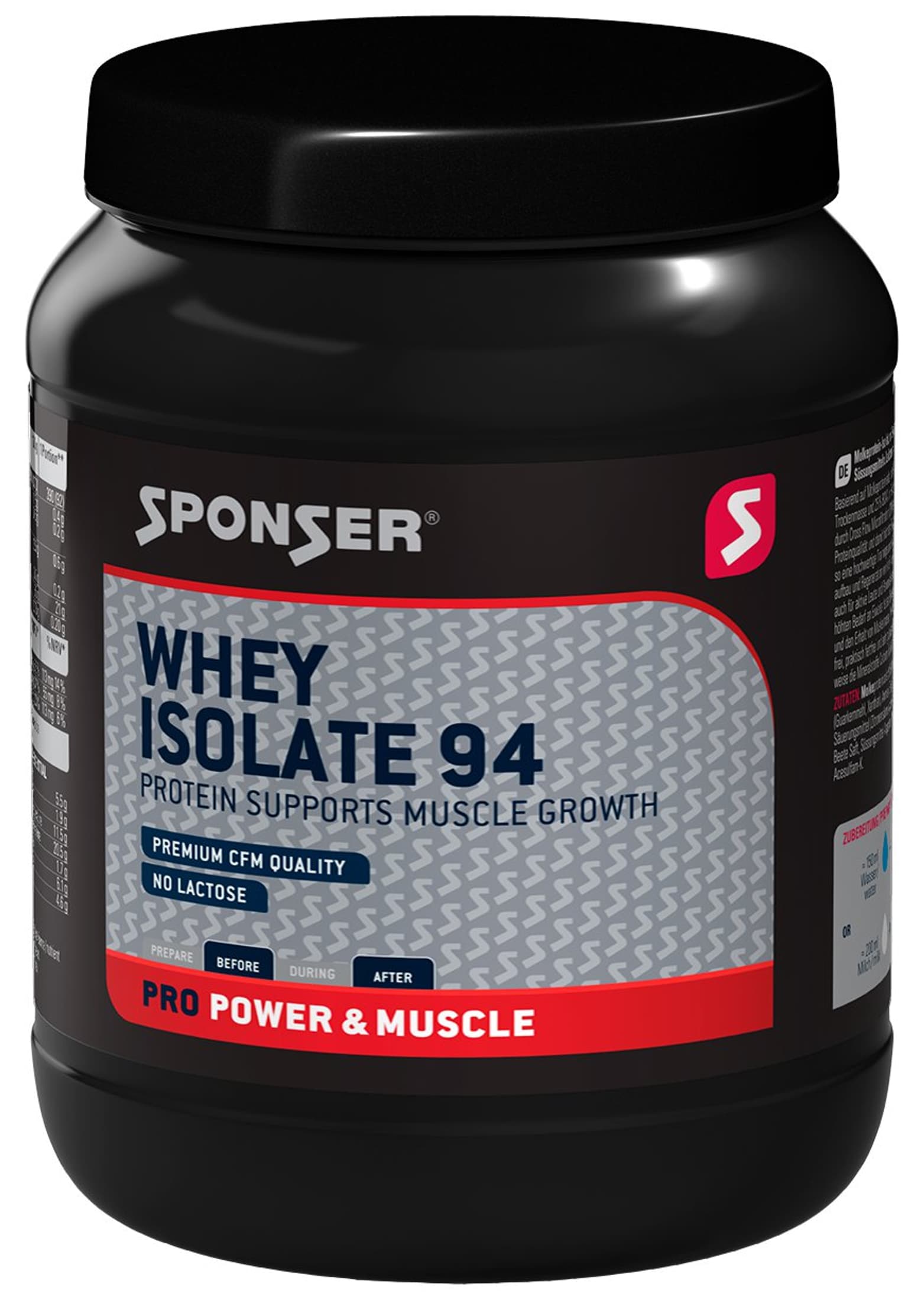 Sponser Sponser Whey Isolate 94 Banane 850 g Proteinpulver 1