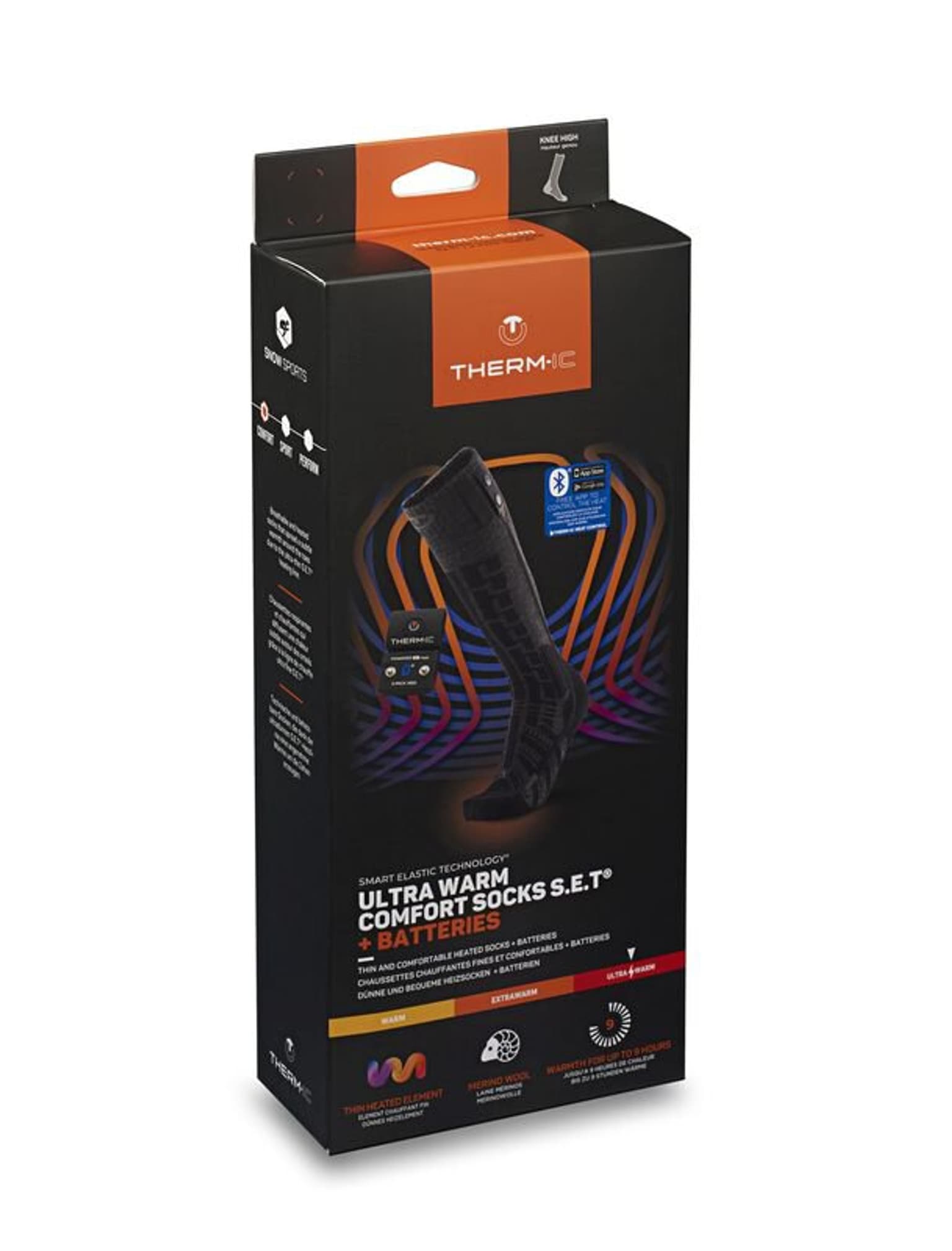 Thermic Thermic Set Powersocks Ultra warm Comfort inkl.S-Pack 1400 BT Batterie chauffante avec chaussettes chauffantes noir 3