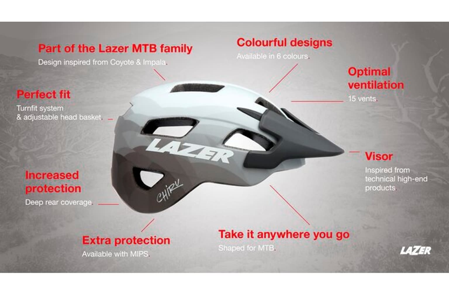 Lazer Tappetino MTB Chiru MIPS Casco da bicicletta 3