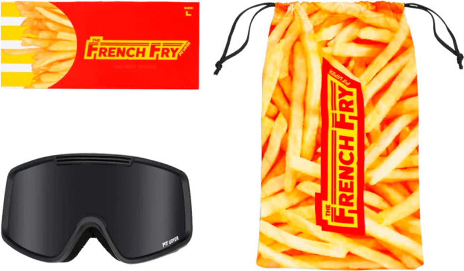 Pit Viper Pit Viper The French Fry Goggle Large The Standard Skibrille 3