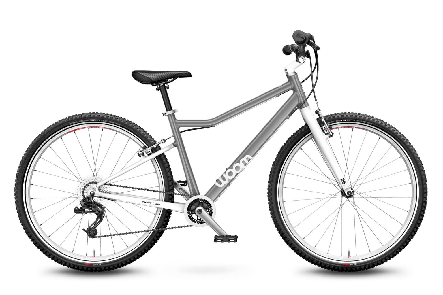 woom woom 6 26 Vélo enfant gris 1