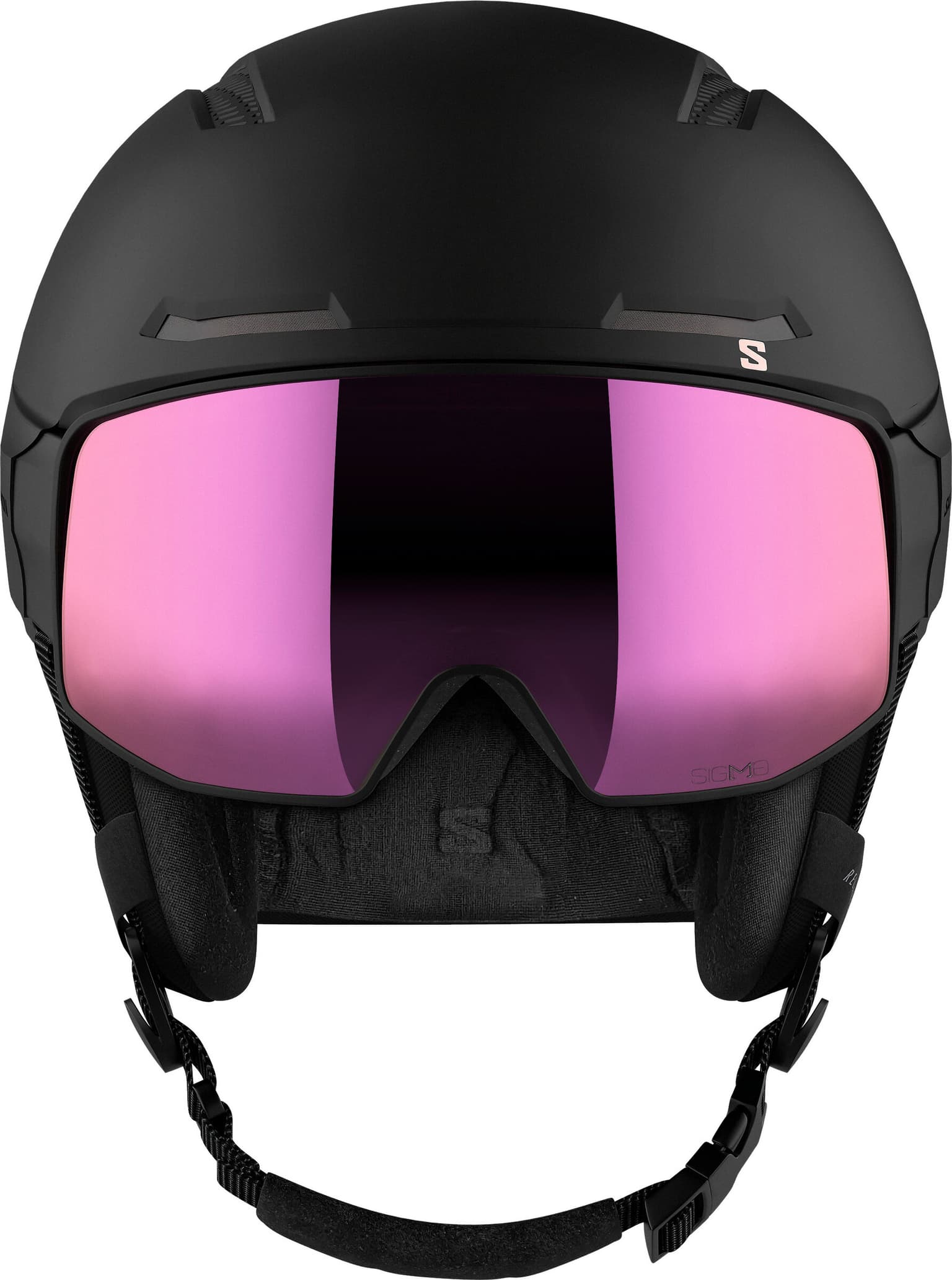 Salomon Driver Pro Sigma Visor Casco da sci fucsia 5