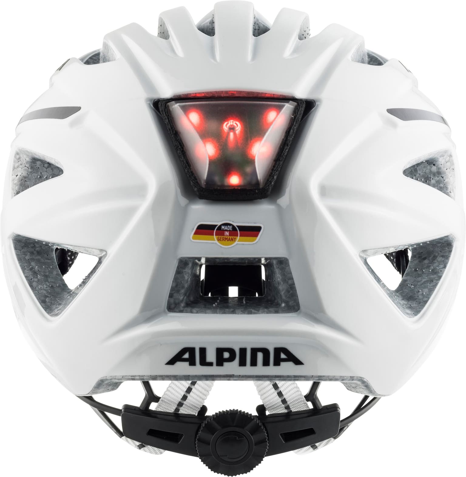 Alpina HAGA white gloss Casco da bicicletta bianco 4