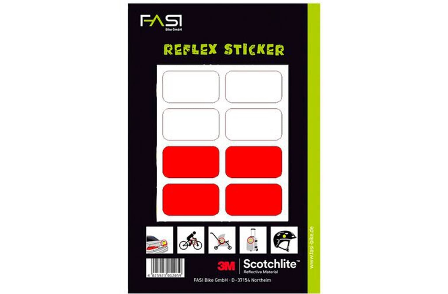 FASI FASI FASI Reflex-Sticker Vierecke 3M Reflektor 1