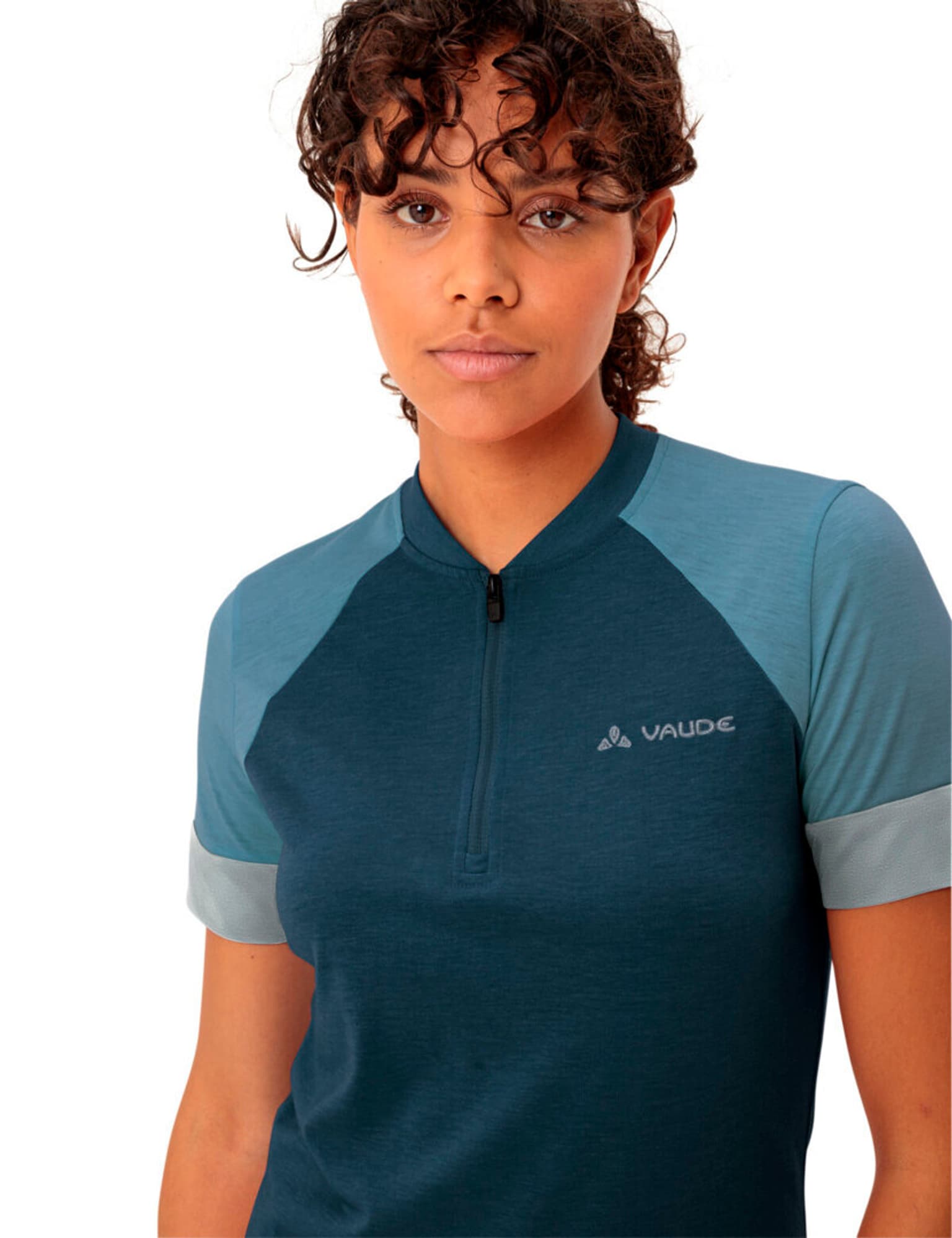 Vaude Altissimo Q-Zip Shirt Chemise de vélo bleu foncé 5