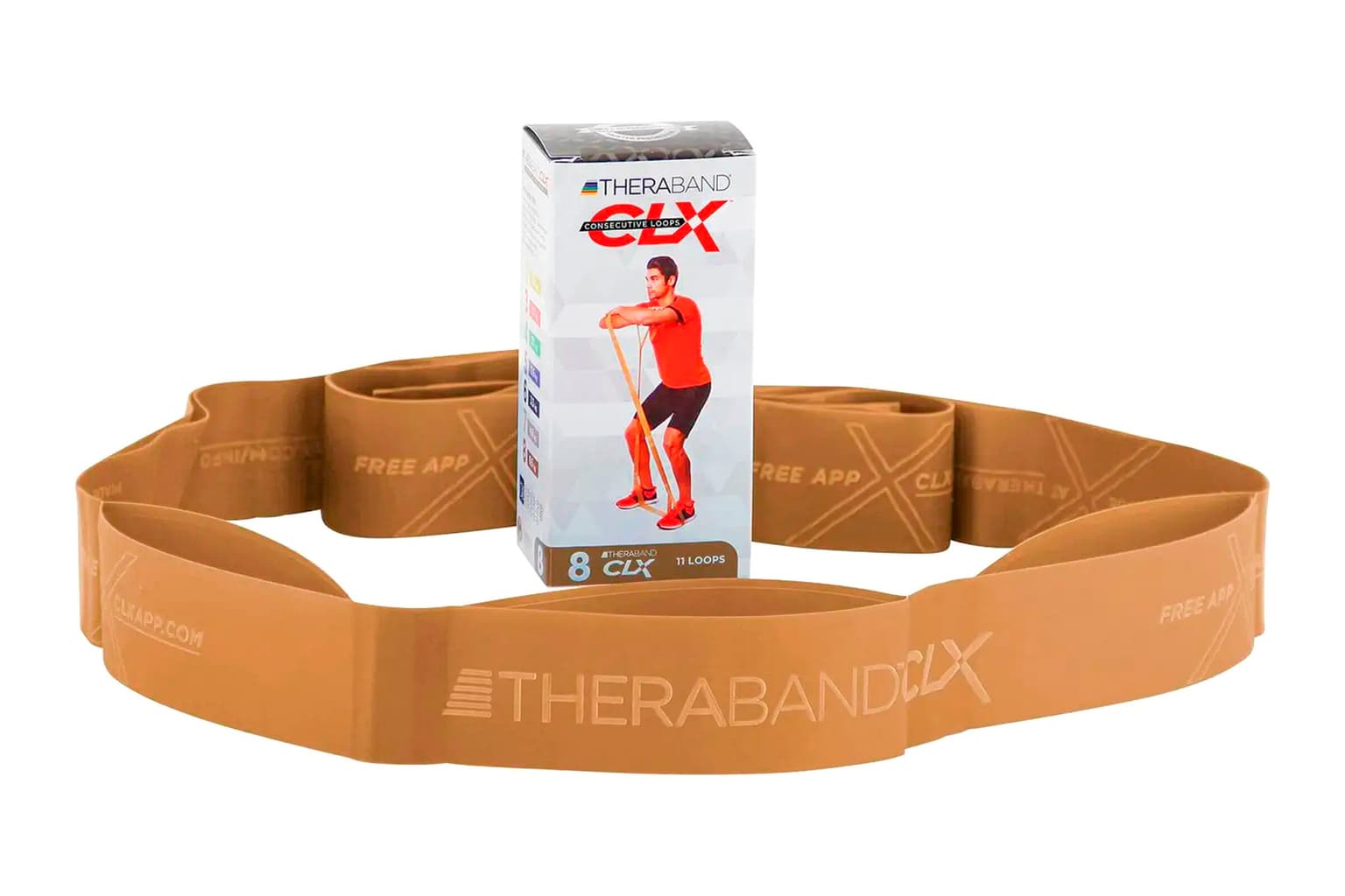TheraBand Theraband  CLX 8 Elastico fitness oro 2