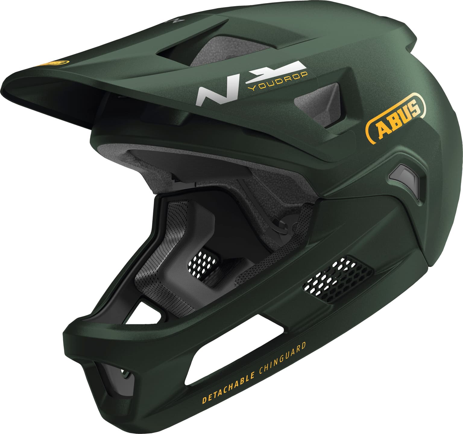 Abus YouDrop FF Casco da bicicletta verde scuro 1