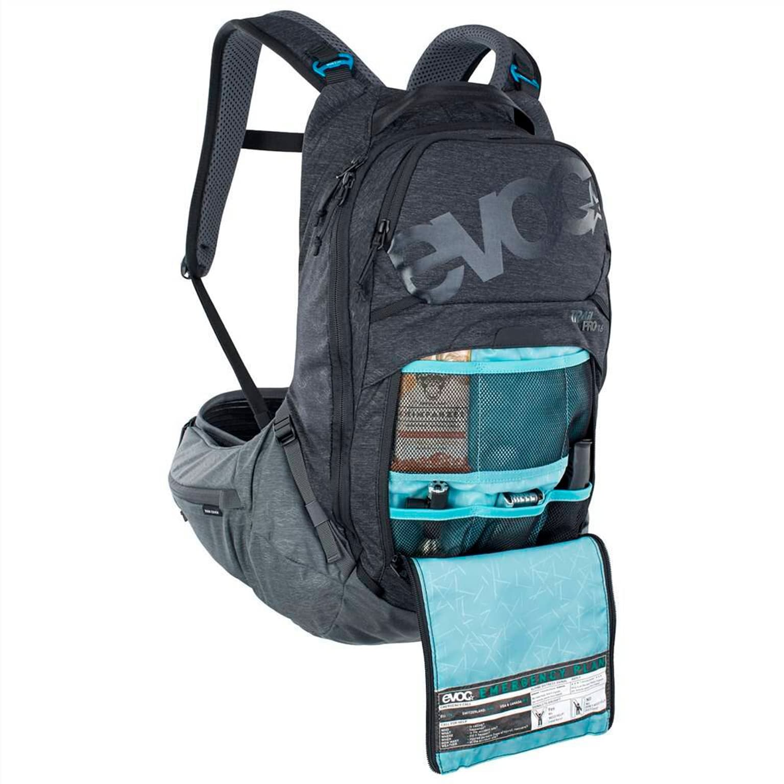 Evoc Evoc Trail Pro 16L Backpack Zaino con paraschiena nero 4