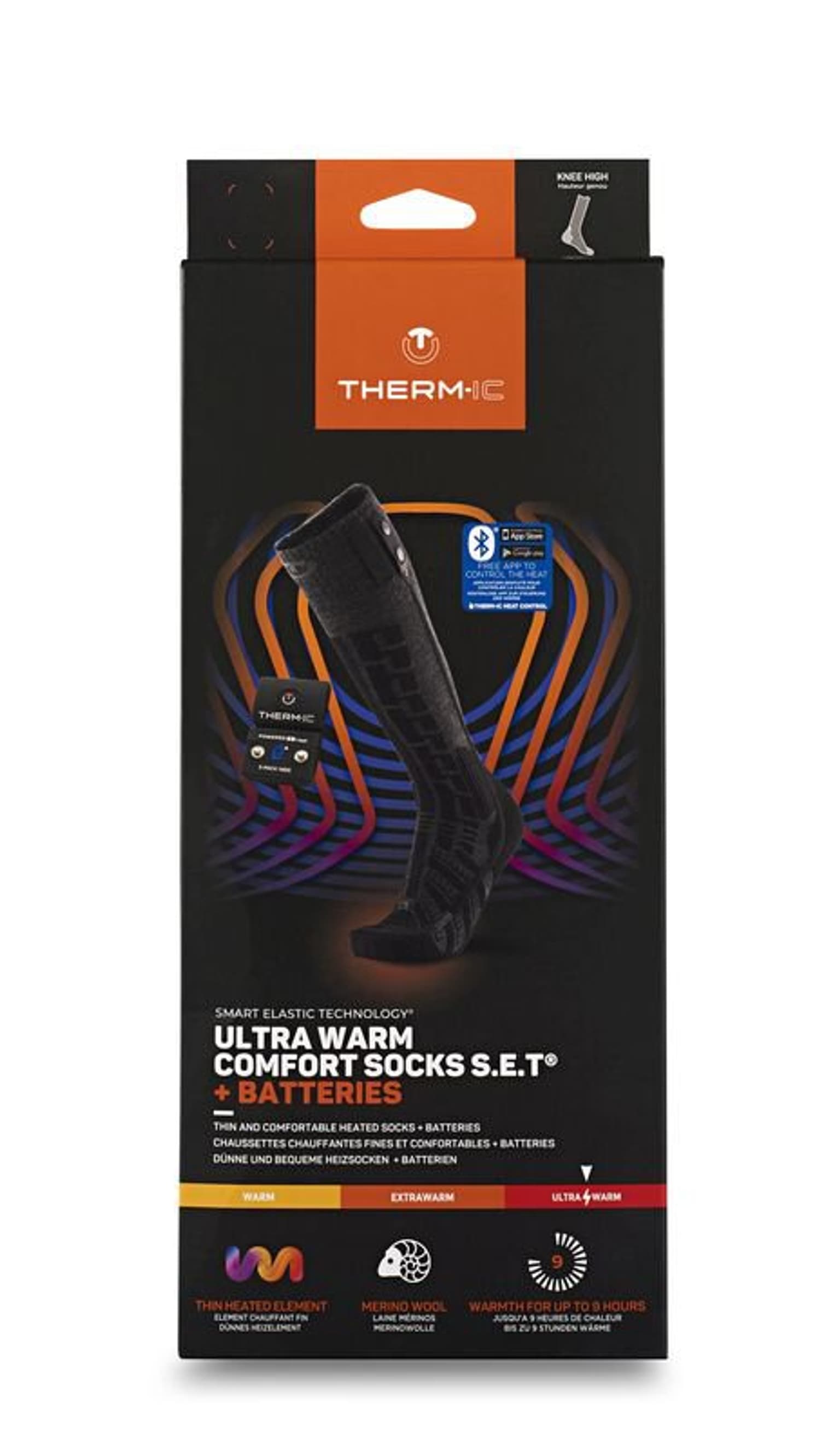 Thermic Thermic Set Powersocks Ultra warm Comfort inkl.S-Pack 1400 BT Batterie chauffante avec chaussettes chauffantes noir 2
