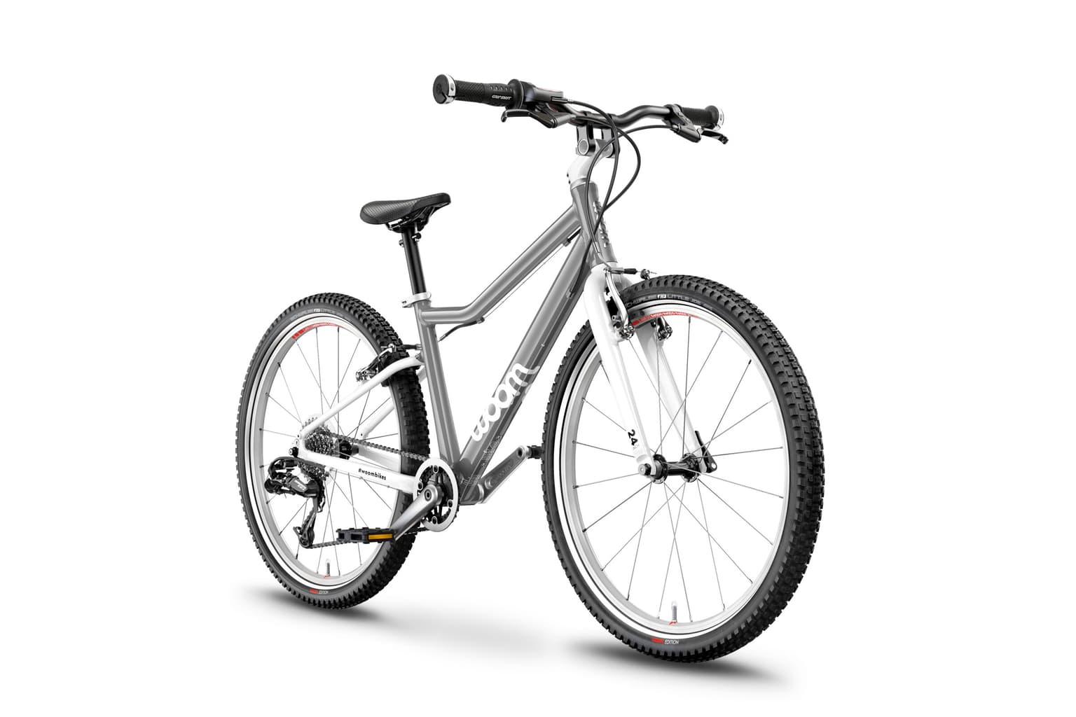 woom woom 5 24 Vélo enfant gris 2