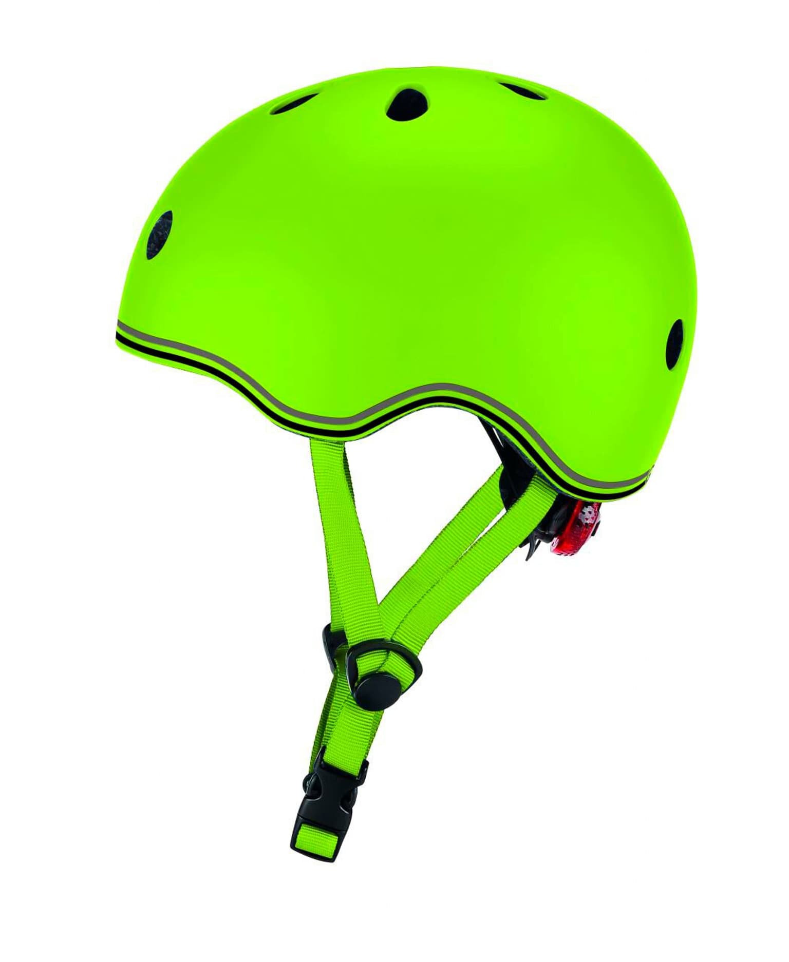 Globber Evo Lights Casco da pattinaggio verde neon 1