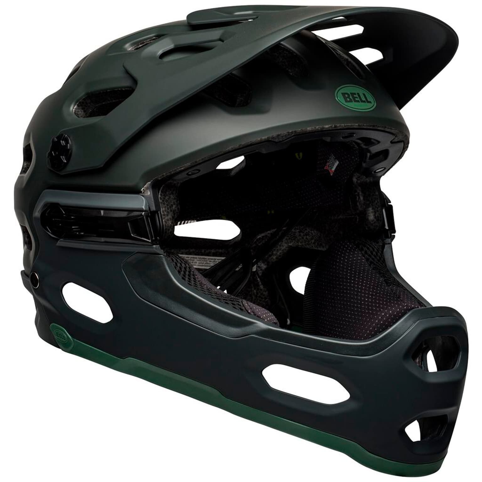 Bell Super 3R MIPS Velohelm Dunkelgrün 2