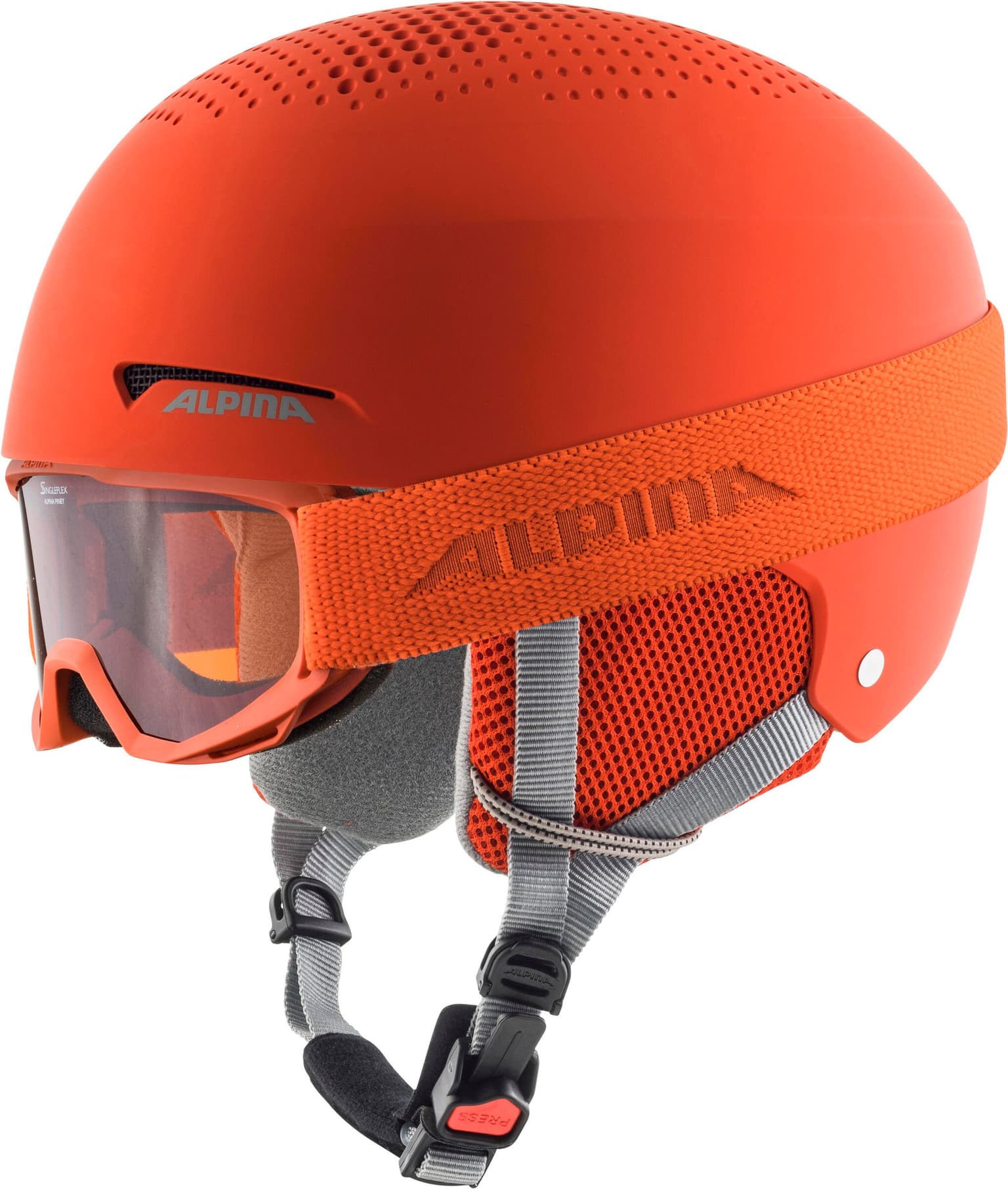 Alpina Alpina ZUPO SET (+Piney) Casco da sci arancio 1
