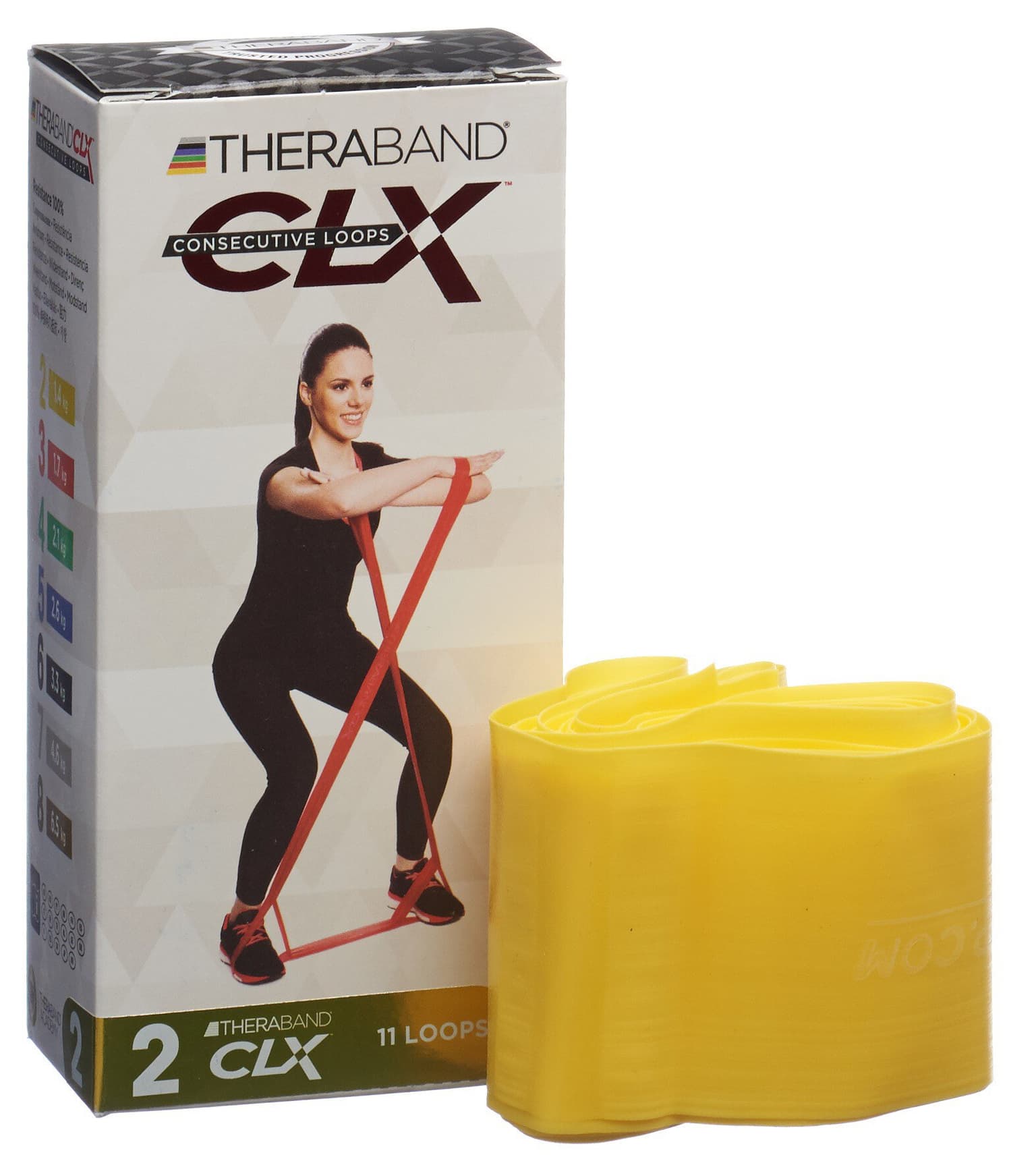 TheraBand TheraBand Theraband  CLX 2 Bande fitness jaune 3