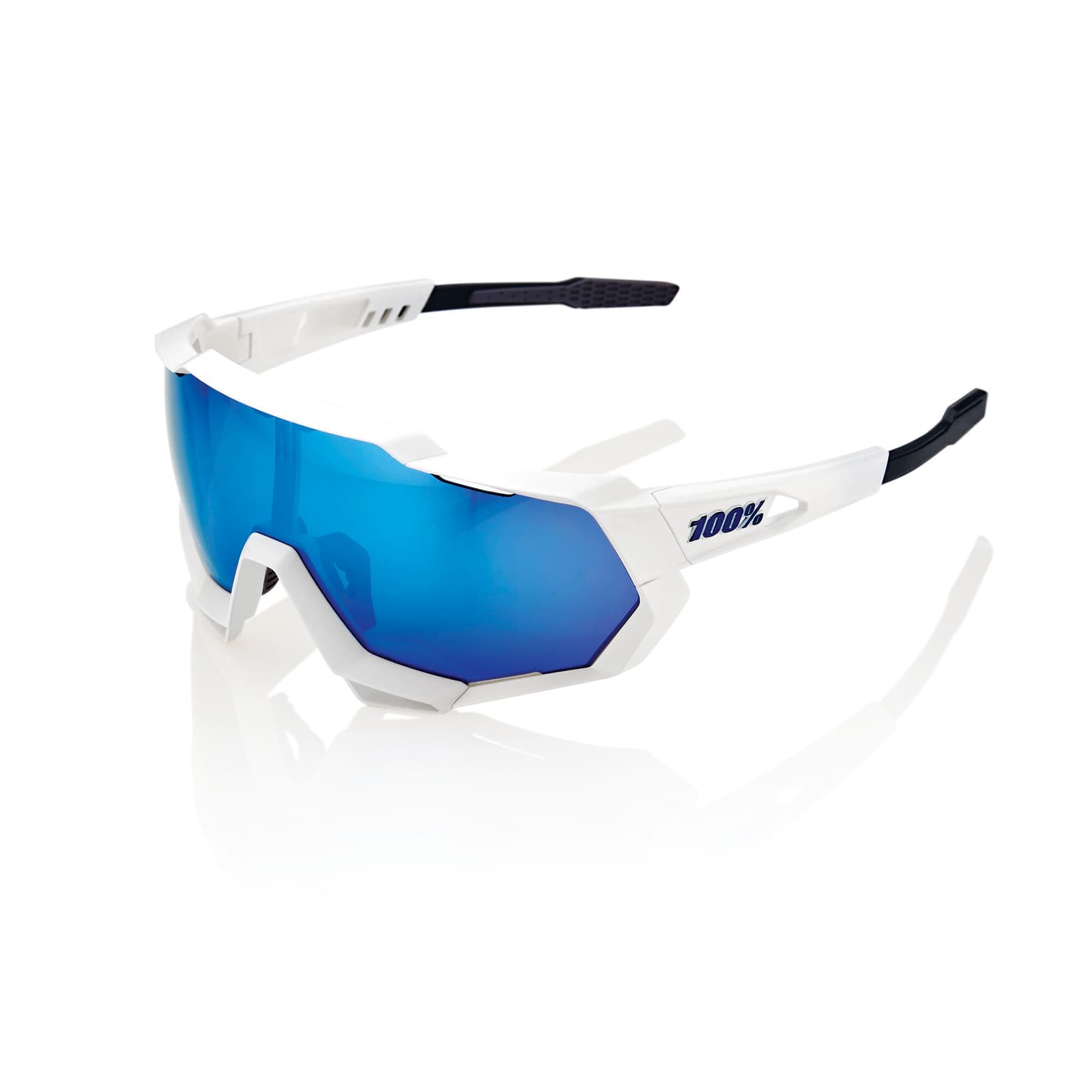 100% 100% Speedtrap Sportbrille bianco 1