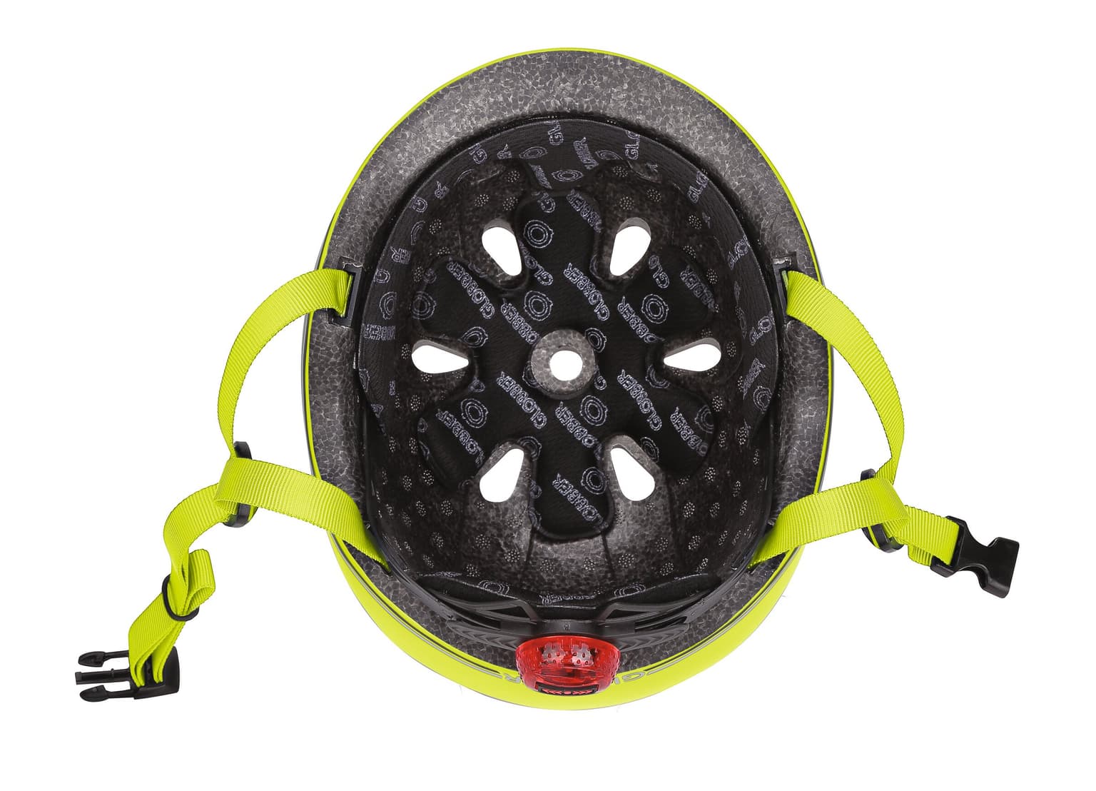 Globber Evo Lights Casco da pattinaggio verde neon 3